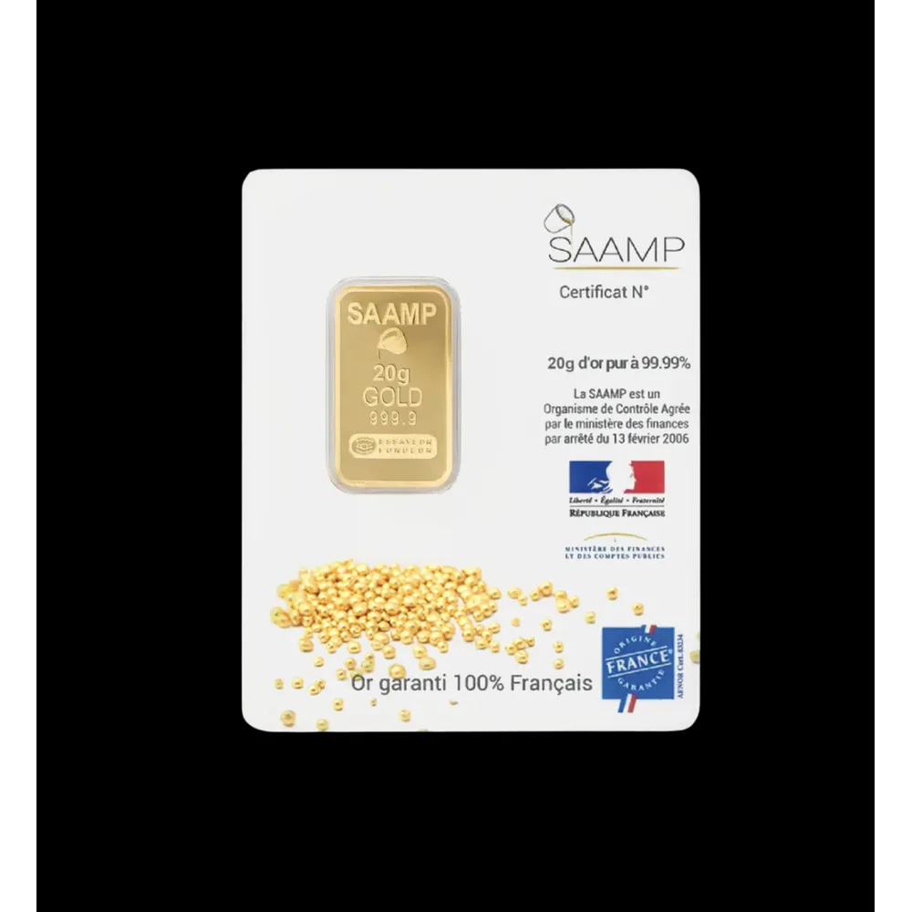 Lingot d'or 20 g